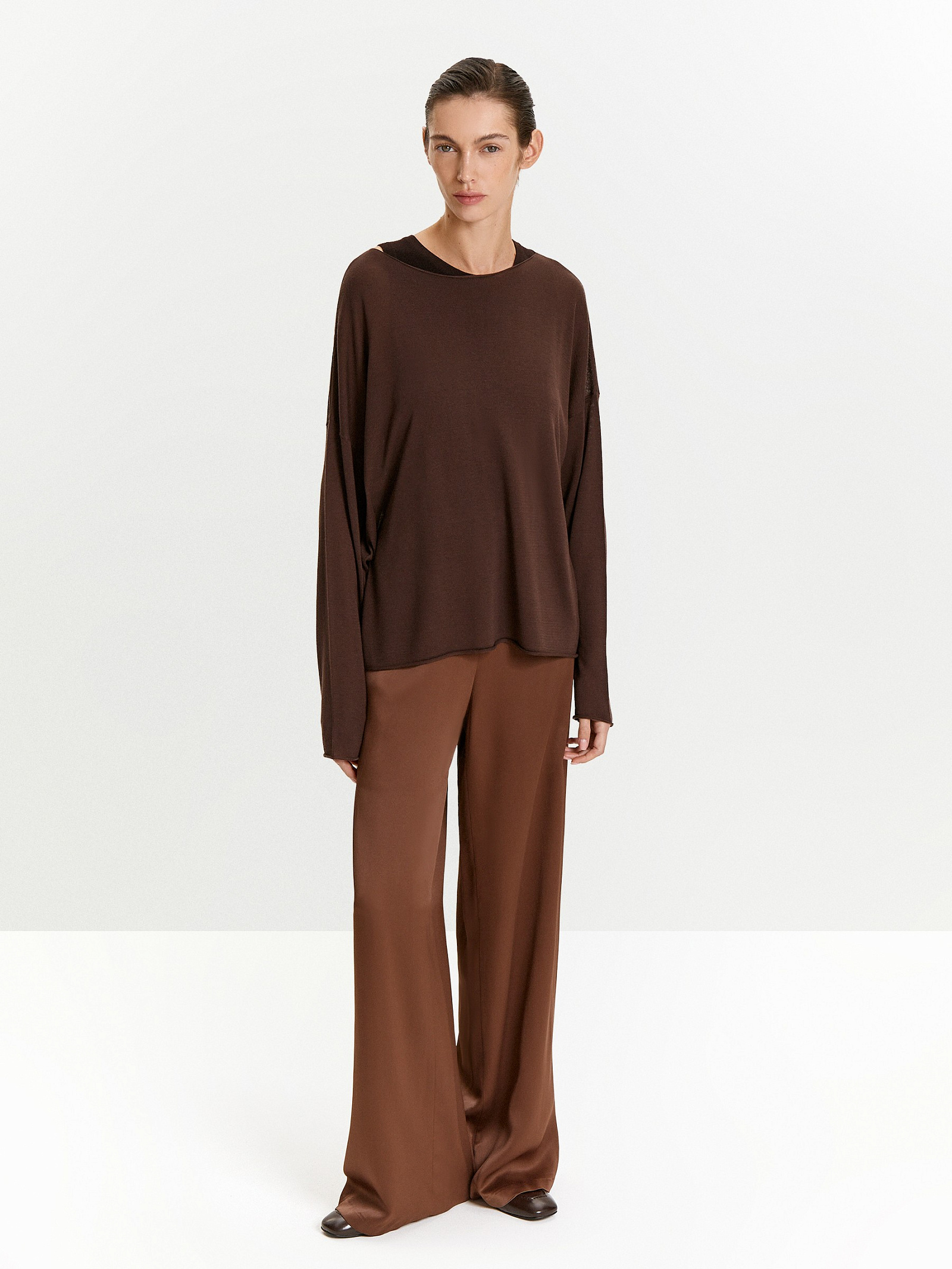 Джемпер с содержанием шелка